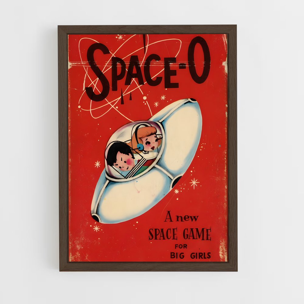 Poster Âge atomique vibrant – affiche Espace rétro (vue 5)
